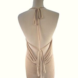 Cider Women’s Khaki Tie Maxi Dress